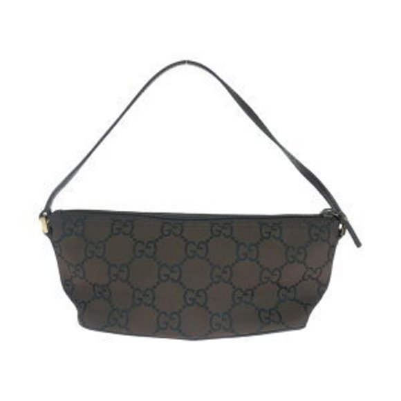 GUCCI Brown Canvas Handbag Accessory Pouch - Picture 2 of 9